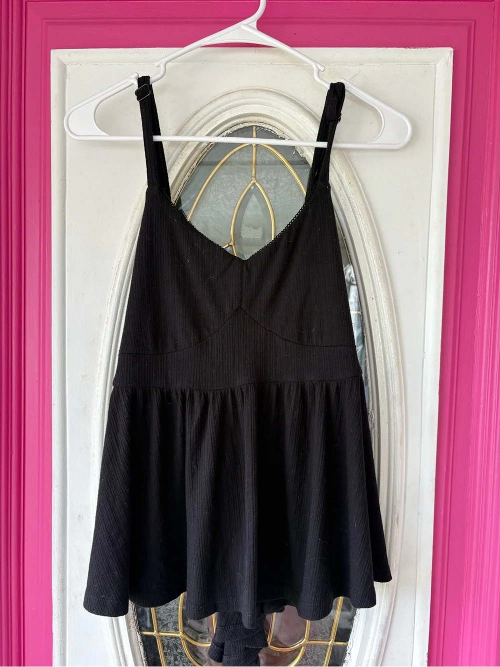 torrid Black Peplum Tank Top